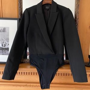 Bardot black blazer bodysuit